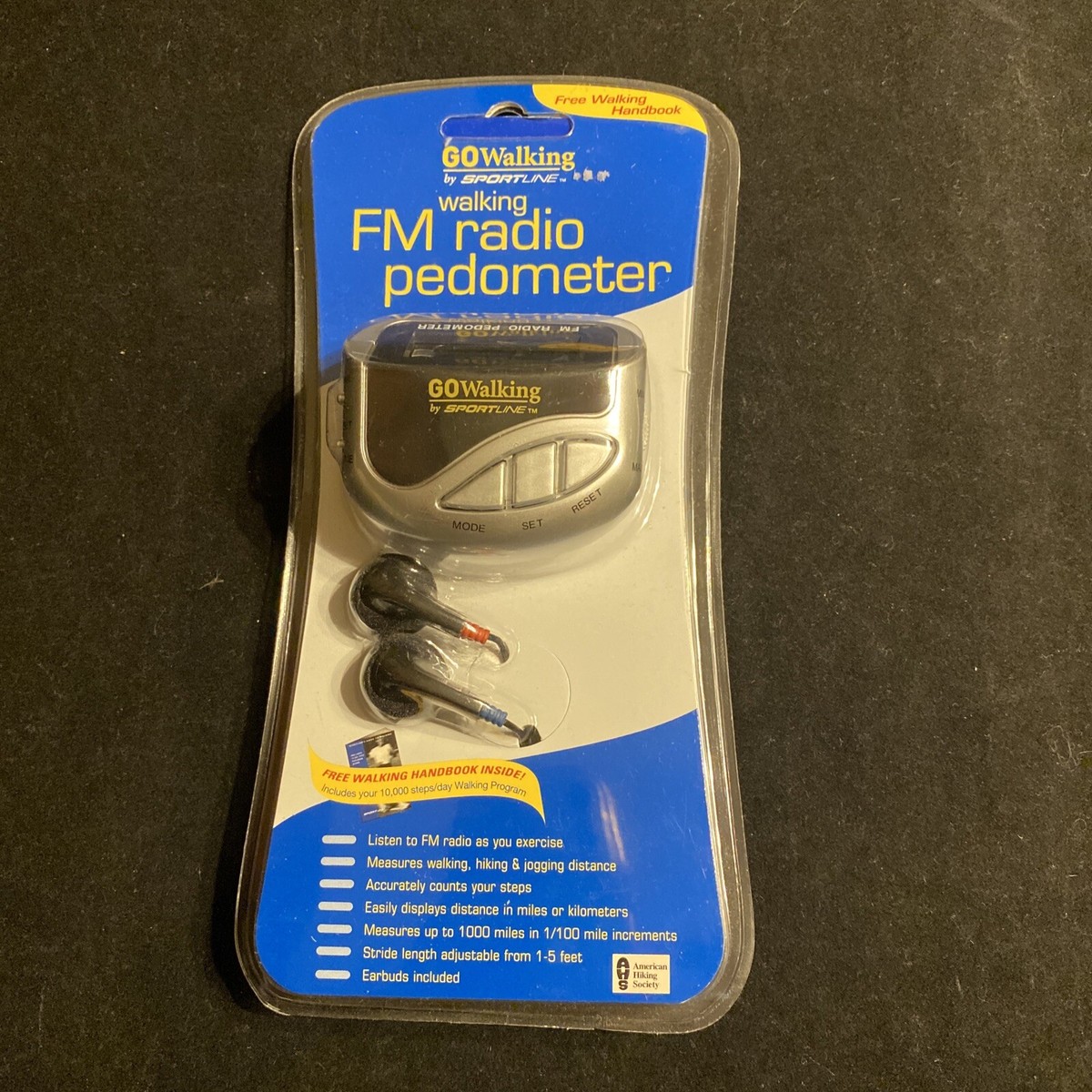 GO WALKING - PODOMÈTRE RADIO FM - GW3398SL - Neuf & Scellé