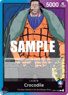OP01-062 Crocodile Leader English One Piece TCG Card | eBay