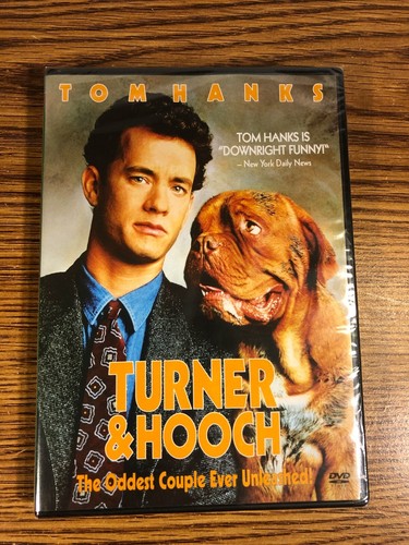 TURNER & HOOCH Tom Hanks BRAND NEW SEALED KIDS FAMILY COMEDY MOVIE 1989 80's  - Picture 2 of 8