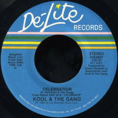 Kool & The Gang - Celebration / Take My Heart - De-Lite Records, De-Lite Records