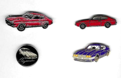 4x Ford Capri - Pins / Pin / 2.0 3.0 V6 / Oldtimer / Sportwagen