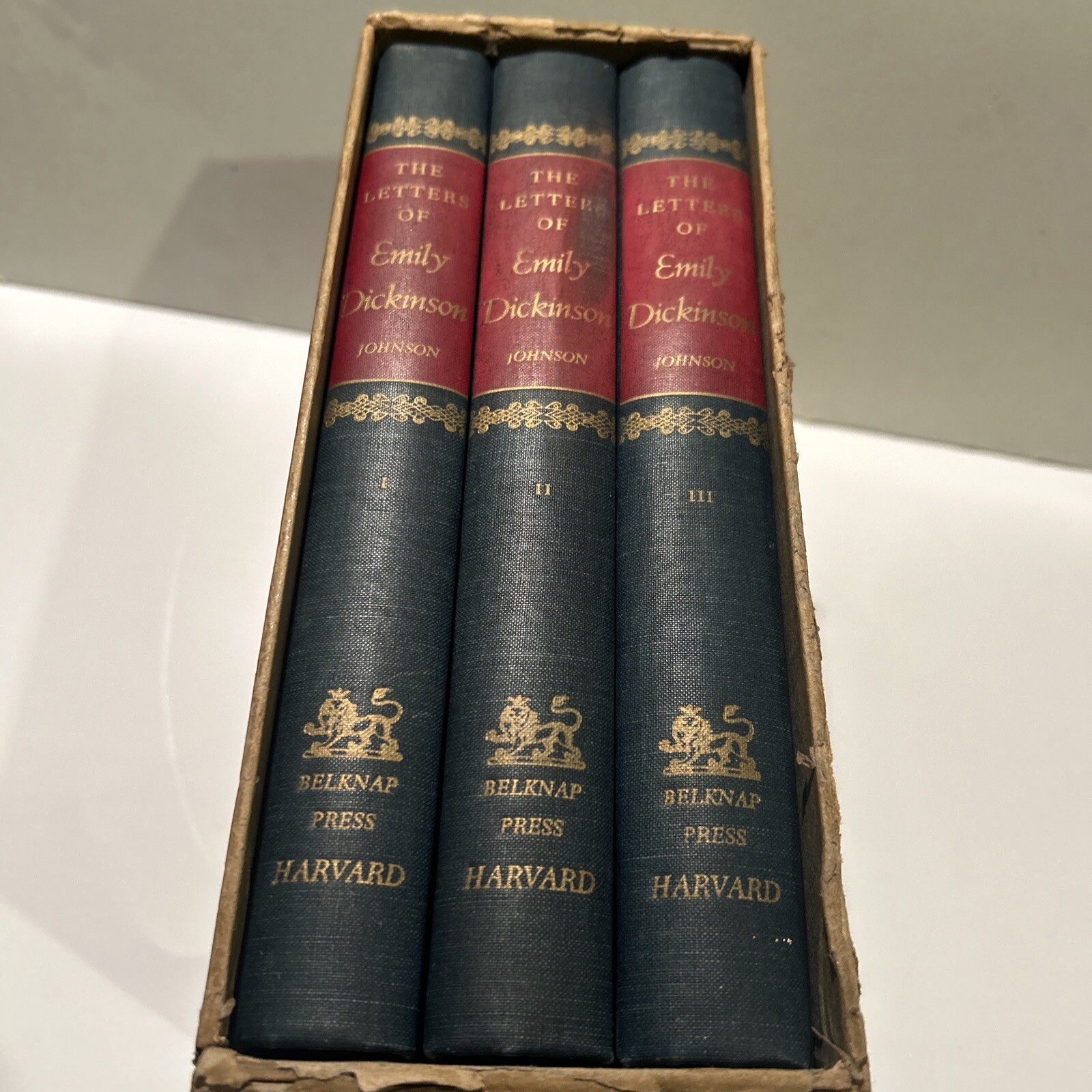 Die Briefe der Emily Dickinson herausgegeben von Thomas Johnson 3 Bände Schuber HC 1958