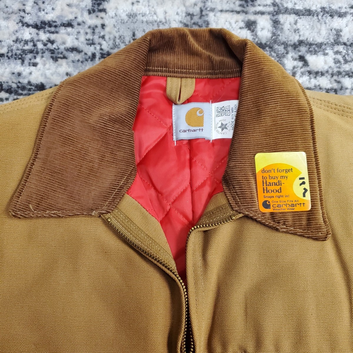 Vtg 90s Carhartt Detroit Jacket 6QLJ NWT 48 Quilt Lined Vtg 90s Carhartt Detroit Jacket 6QLJ NWT 48 Quilt Lined