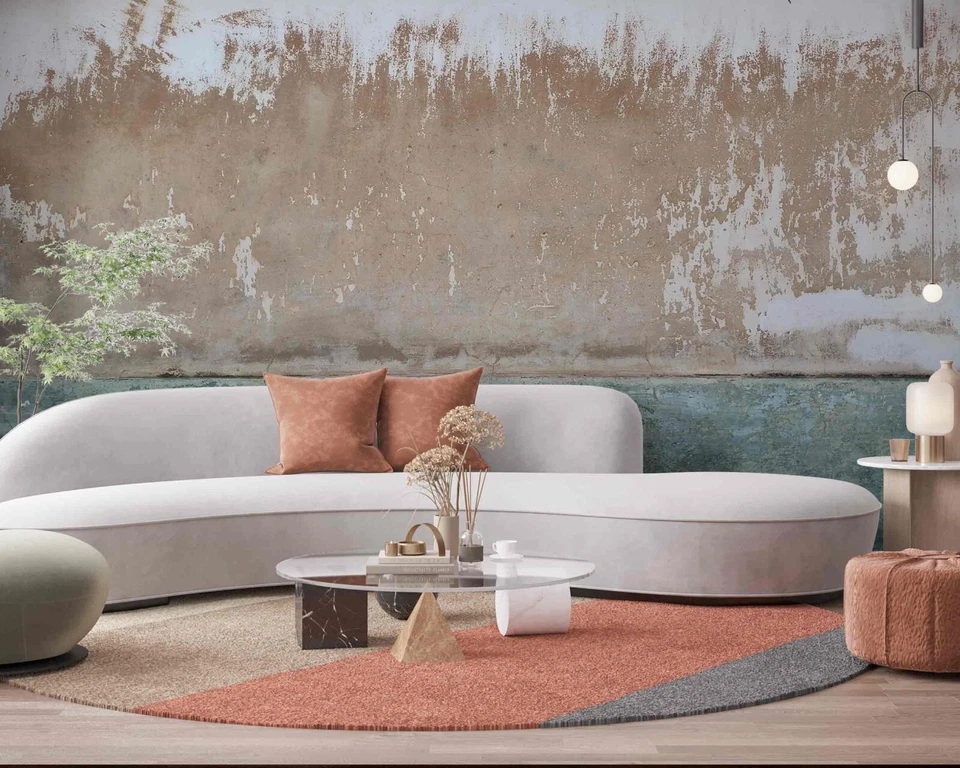 Vintage Background Loft Old Plaster Retro Wallpaper Murals - Image 2 of 4