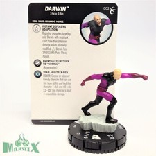 Heroclix X-Men: Rise and Fall set Darwin 002 common figure w/card