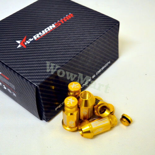 NEW Aluminum Racing Wheel Lug Nut M12 *1.5 *53MM (20pcs Golden) Free postage - Picture 1 of 3