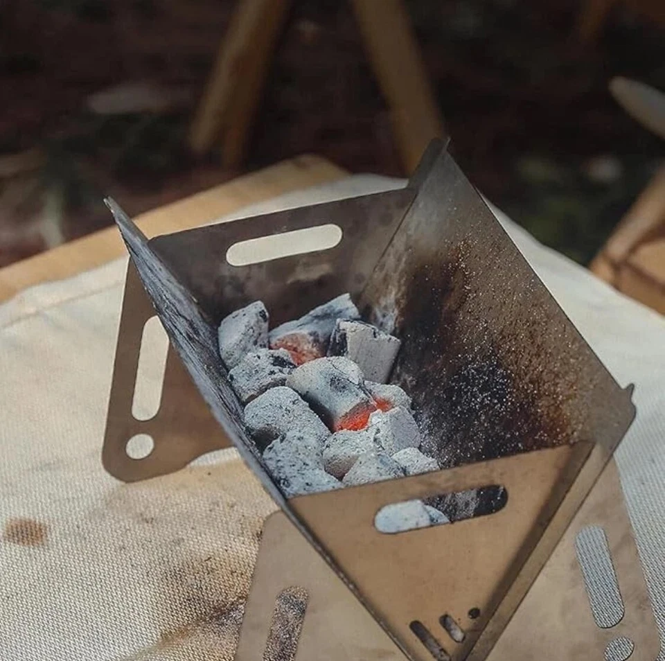 Holzkohlegrill BBQ Barbecue Grill Klappgrill Tragbar Faltgrill Campinggrill Mini - Bild 3 von 4