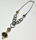 Silpada Sterling Silver Smoky Topaz Quartz Citrine Y Necklace 17" in Box N1454 — photo 7
