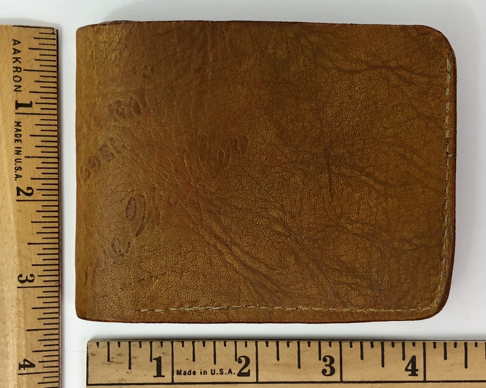 Ray Mueller MacGregor G175 Recycled Baseball Glove Leather Wallet Little Freddie