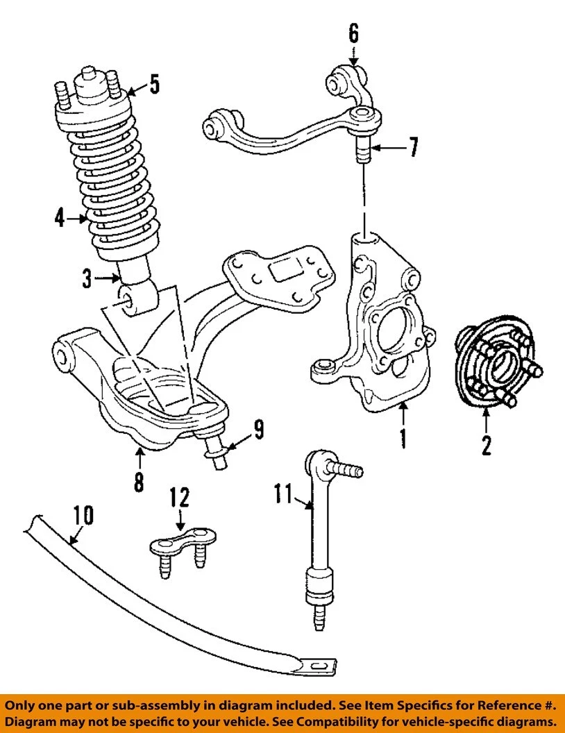 FORD OEM 06-11 Crown Victoria Front Suspension-Upper Cntrl Arm 