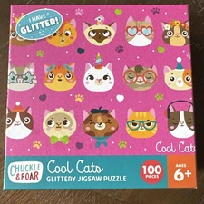 Chuckle & Roar Cool Cats Jigsaw Puzzle  100 Pieces