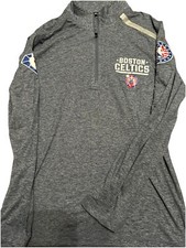 EUC Boston Celtics NBA Fanatics Mens Size Small 75th Anniversary 1/4 Zip Shirt 