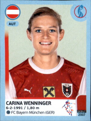 Frauen EM 2022 Sticker 55 - Carina Wenninger - Österreich