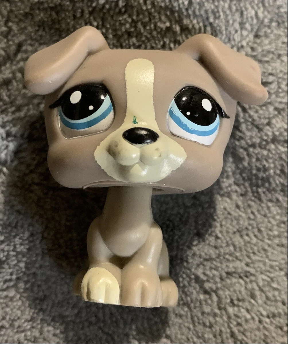 LITTLEST PET SHOP GREY PUPPY Dog LPS eBay