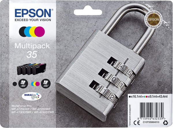 Epson C13T35864010 Epson Durabrite Ultra Multipack (4 Farben) 35 T 3-image