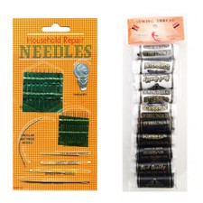 Set Cucito 26 Aghi + 10pz Filo per cucire ago ricamo mezzo punto croce toppe