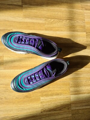Nike Air Max 97 SE Court, Purple Green Blue Trainers, Size
