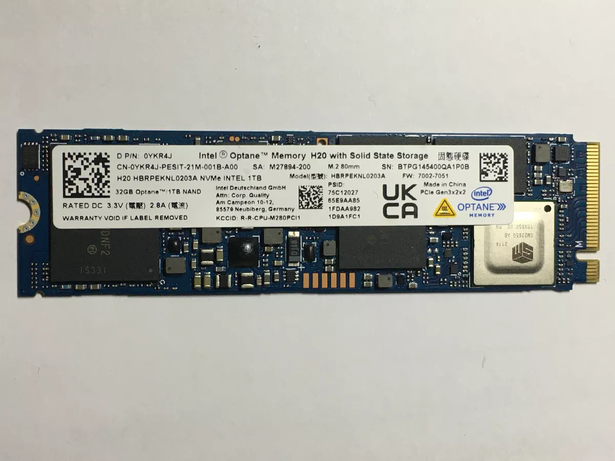 NEW Intel Optane Memory H20 HBRPEKNL0203A 1TB M.2 2280 NVME SSD