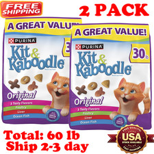 Purina Kit  Kaboodle Dry Cat Food Chicken Liver Turkey Ocean Fish Adult, 30 lb