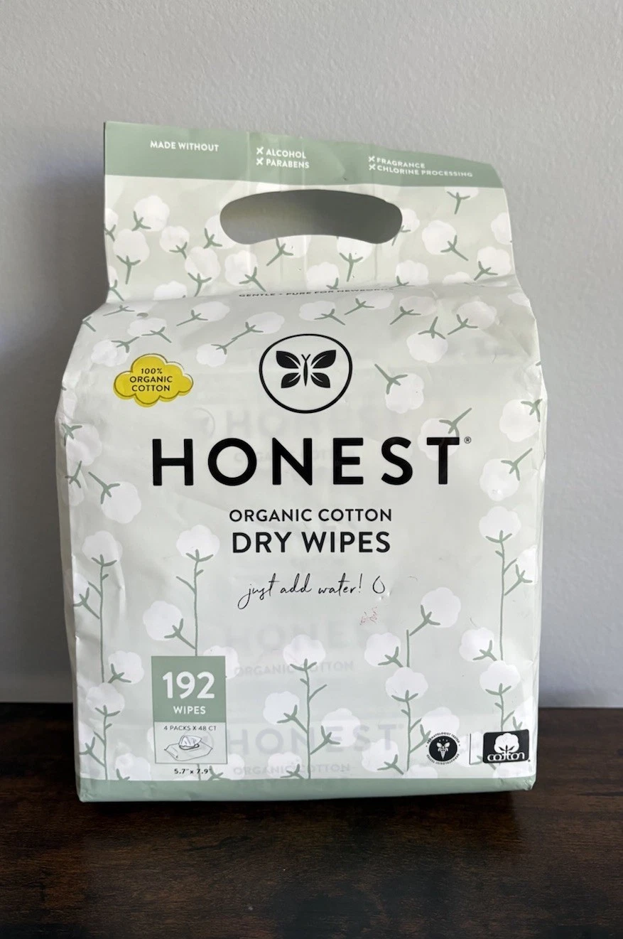 The Honest Company 100% Organic Cotton Dry Wipes 192 Wipes 4 Packs Of 48 New!
Opens in a new window