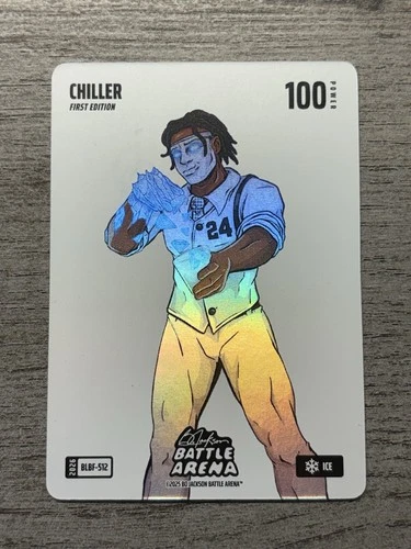 2026 Bo Jackson Battle Arena Chiller Cam Thomas BLBF-512 Blizzard Ice Battlefoil