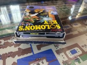 NES Nintendo Solomon's Key CIB sello redondo completo con p&oacute;ster manual probado Tecmo