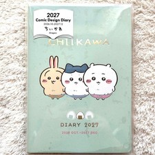 Chiikawa 2027 Planner B6 Comic Design Diary - I Ate Too Much Art Print Japan New