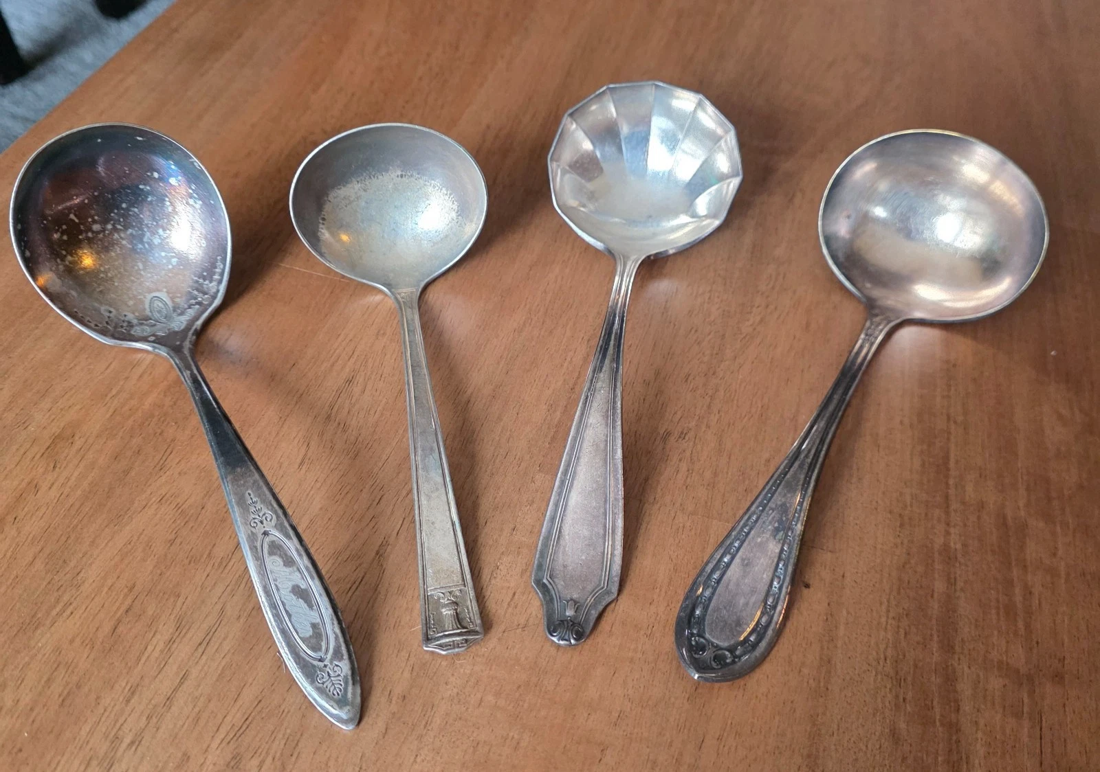 Vintage Silver Plated Ladle Set