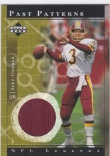2001 Upper Deck NFL Legends - Past Patterns Jeff George Game-Used Jersey