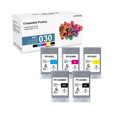 PFI-030 Ink Cartridge Set 55ml Pigment PFI-030MBK PFI-030BK PFI-030C PFI-030M...