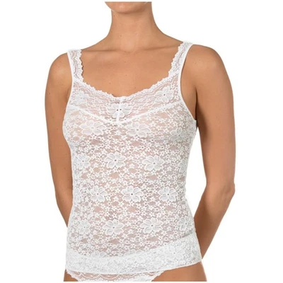 Nina von C. Damen Unterhemd mit Spitze Millefleurs Achselhemd Trägertop - Bild 1 von 2