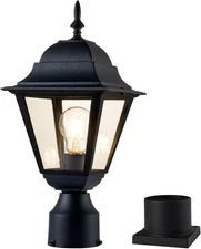 Outdoor Post Light,Waterproof Cast Aluminium Lamp Post Light Fixture,Post Lanter