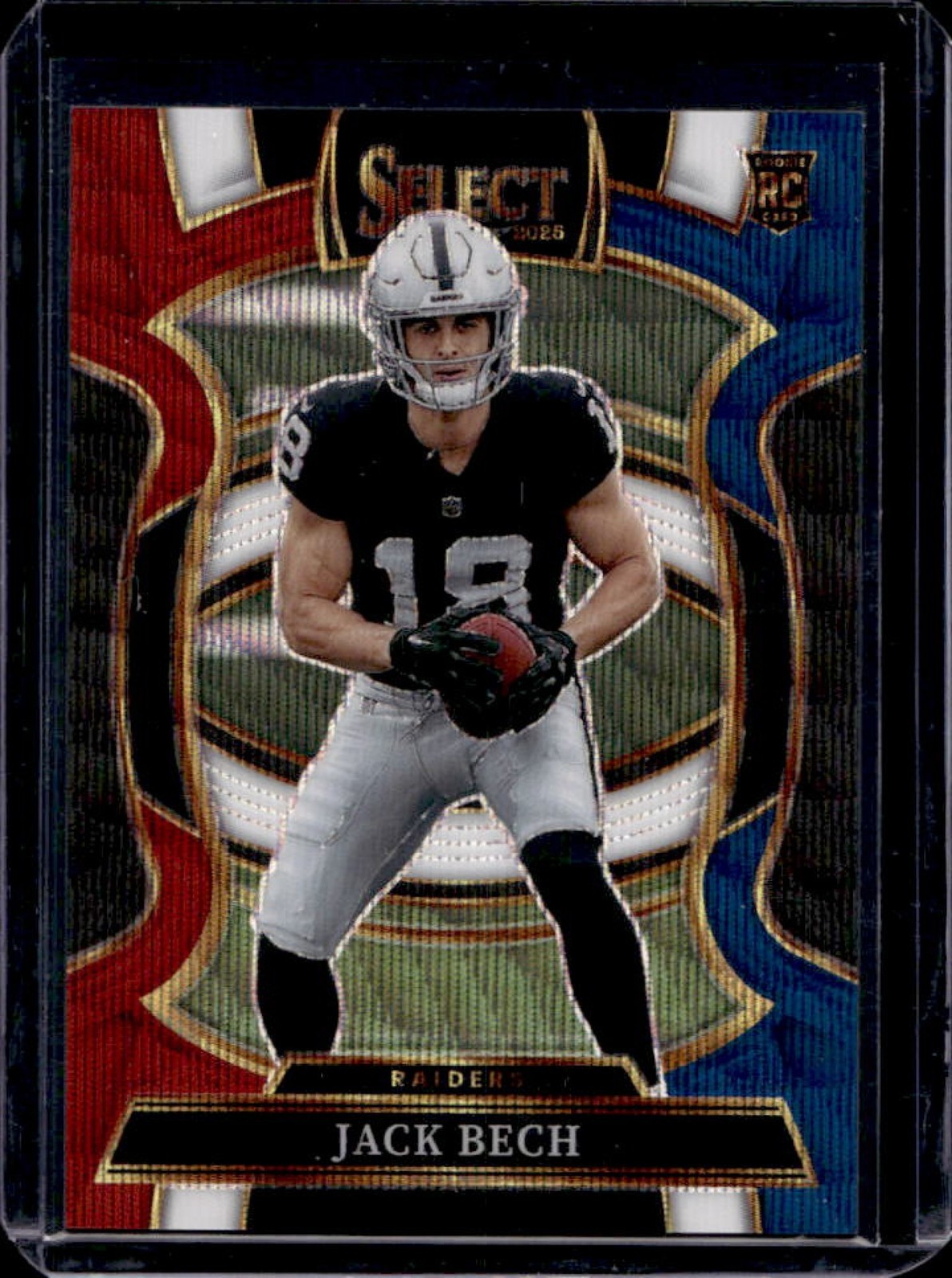 2025 Panini Select Jack Bech Concourse RC Tri-Color Prizm Rookie #/399 Raiders