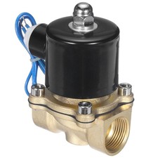 Brass Electric Solenoid Valve 3/4" NPT 12V DC Air Valve Closed Water Gas Diesel