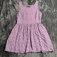 XXI Floral pink Mini-Dress open back Size L