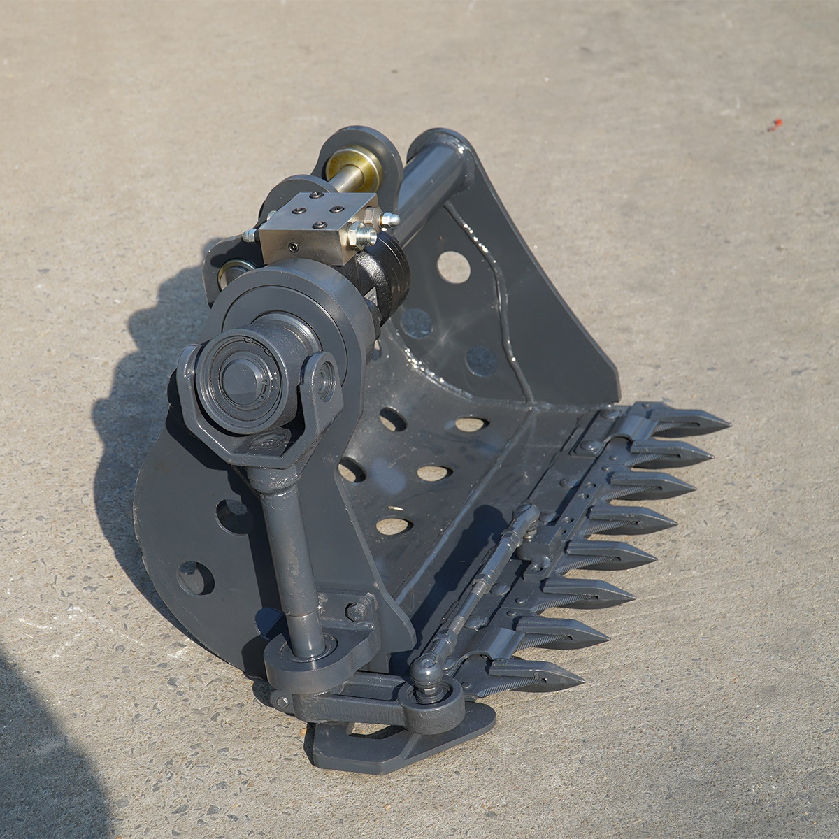 Hedge Mowing Bucket Attachment for Excavator Digger Mowing with Hoses USA Stock