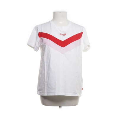 Levi Strauss & Co, T-shirt, Größe: M, Weiß/Pink/Rot, Baumwolle, Print #LqI