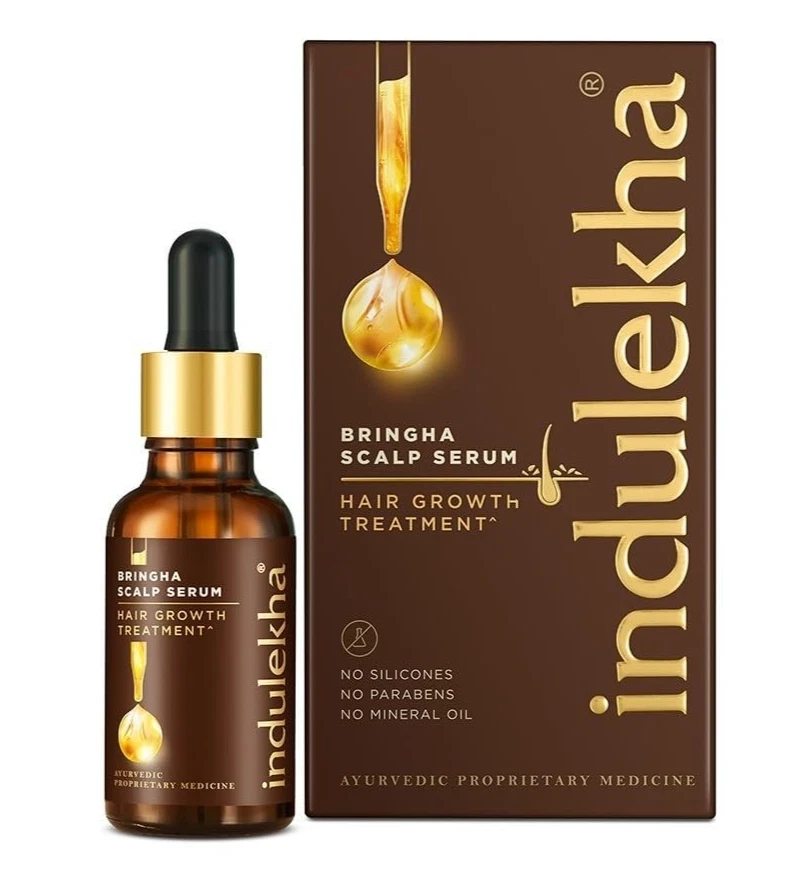 Indulekha Bringha Hair Growth Serum 30ml Ayurvedic serum for Hair Fall Control