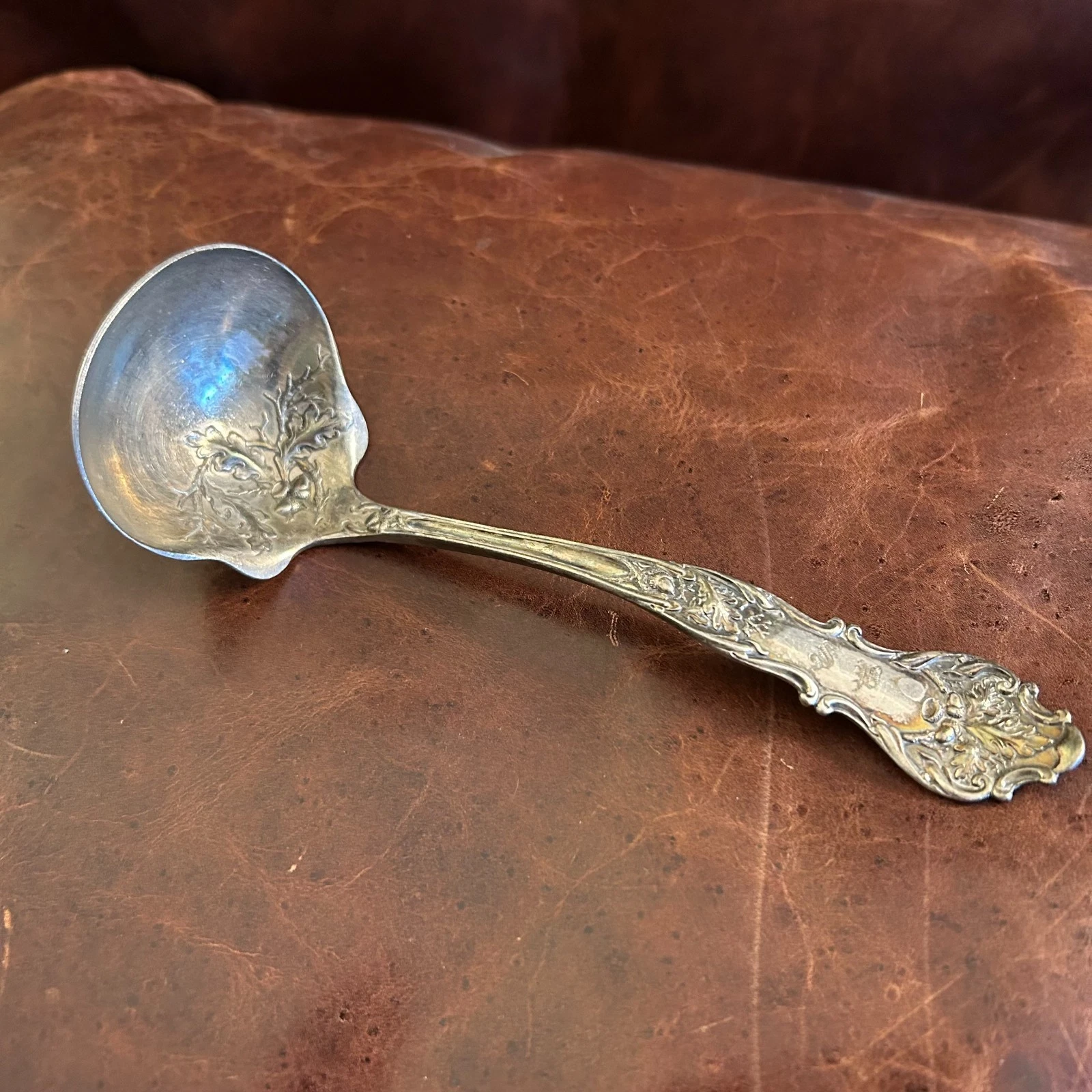 Antique 1902 Charter Oak 1847 Rogers Bros Silverplate Cream Ladle 6 In