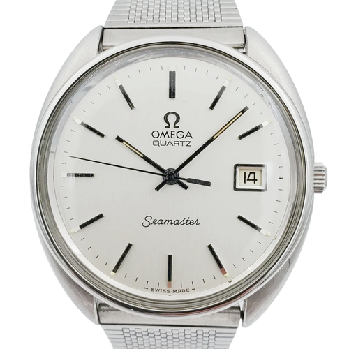 Omega Seamaster 36mm Vintage Steel Watch w/Mesh & Silver Dial. - Afbeelding 2 van 13