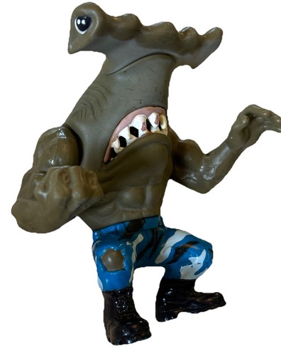Vintage 1994 Mattel Street Sharks Jab Hammerhead Shark Actionfigur lose - Bild 2 von 9