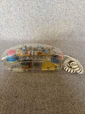 Vintage Clear Phone Radio Shack Clear UNTESTED Landline Telephone
