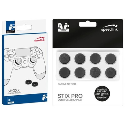 Caps + Stoßdämpfer Trigger Thumb-Grips Analog-Stick Grip für PS5 PS4 Controller