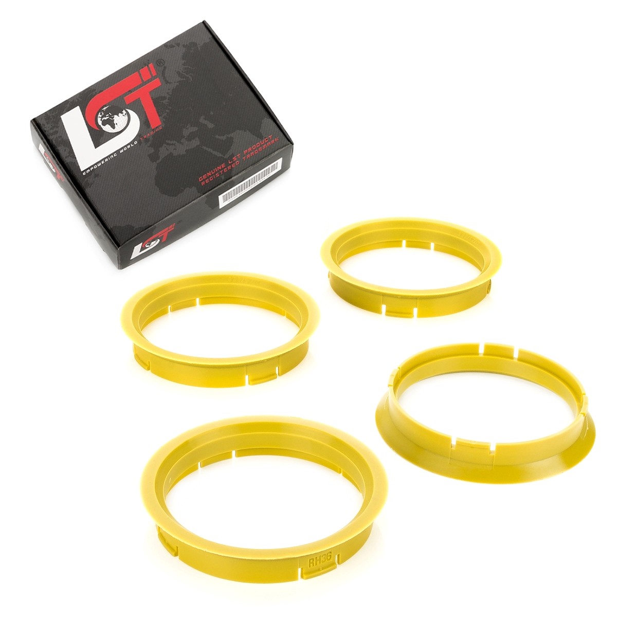4X Distance Centering Rings For Alloy Wheels Ø 66.6 Mm - Ø 72.5 Mm For BMW
