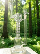12" unique Recycler rig  heady big torch Glass Water pipe Smoking bong 14mm bowl