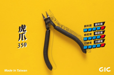GIC TC-09 Tiger Claw 350 Ultra Thin Precision Nipper for Plastic Model Kits