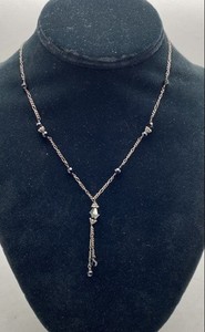 Sterling Silver Assorted Necklace & Brooch Bundle 2pcs 9.6g