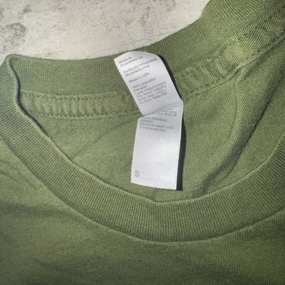 Camiseta Aaron Lewis Tour Hombre Talla S Verde Manga Corta Música Foto 3 de 4