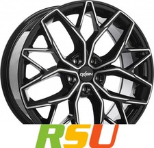 4x Oxigin 26 Oxid black full polish 9x20" ET35 LK5 112 ML 66.6 Alufelgen 20 Zoll