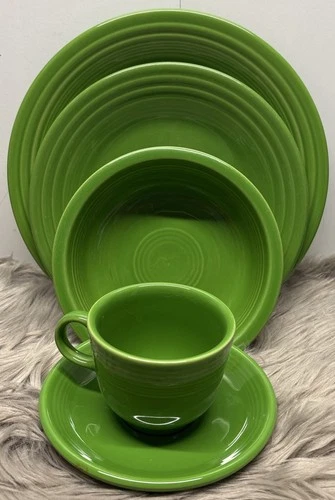 Fiestaware Shamrock Green 5PC Place Setting Fiesta